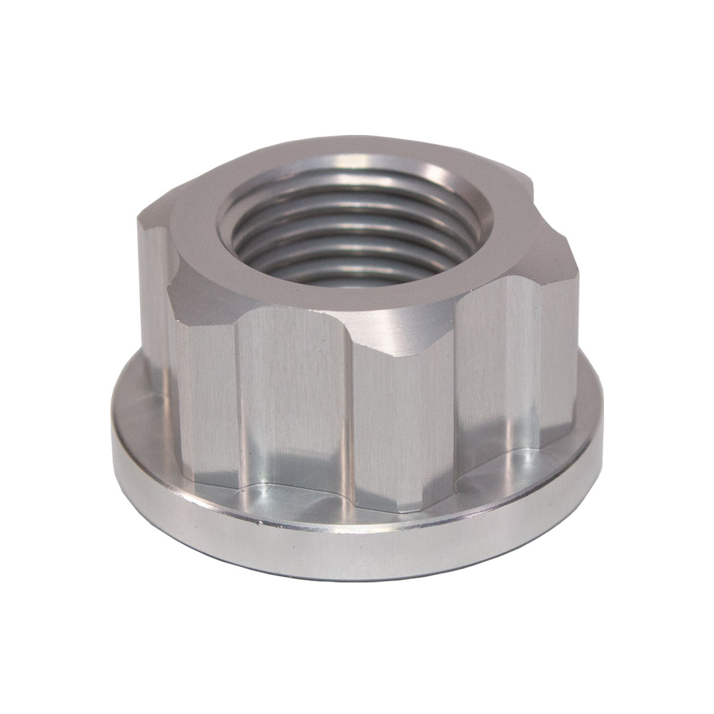 AXLE NUT REAR M16 X 1.5 HONDA CRF250L/RL/F 13-25,  CRF300L/RL/F 21-26  SILVER (R)